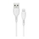 Καλώδιο Borofone BX51 Triumph USB σε Lightning 2.4A Λευκό 1m