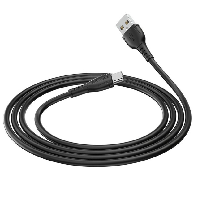 Καλώδιο σύνδεσης Borofone BX51 Triumph USB σε USB-C 2.4A 1μ Μαύρο