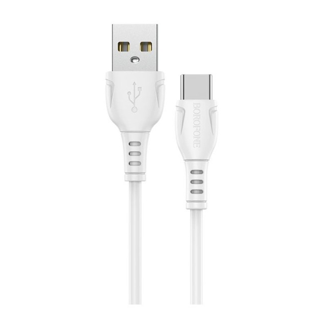 Καλώδιο σύνδεσης Borofone BX51 Triumph USB σε USB-C 2.4A 1μ Λεύκο