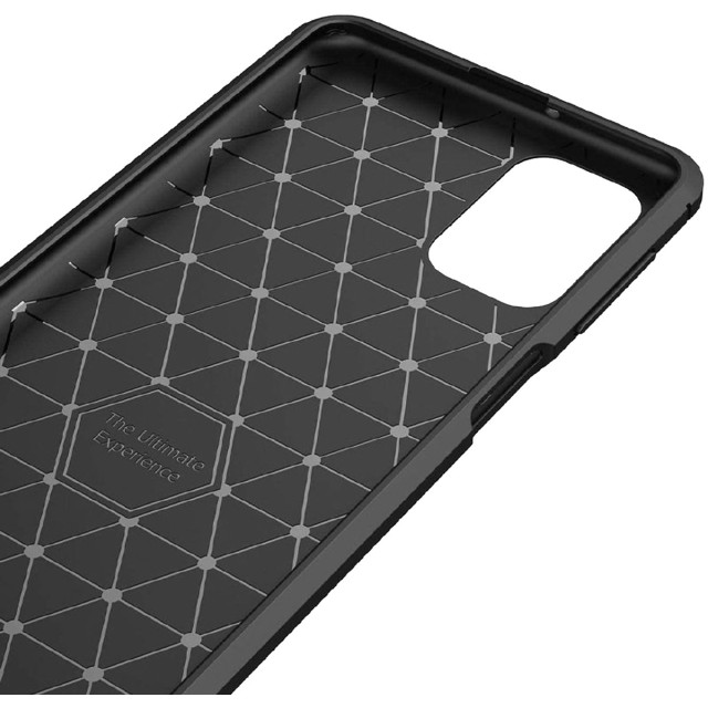 Θήκη TPU Ancus Carbon Series για Samsung SM-M515F Galaxy M51 Μαύρη