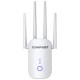 Wifi Repeater / Extender Dual Band Hi-Speed Comfast CF-WR758AC V2 1200Mbps Τετραπλής Κεραίας. Με Ευρωπαϊκή & UK πρίζα