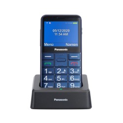 Panasonic KX-TU155EXCN 2.4" με πλήκτρο SOS, Bluetooth, Μεγάλα Γράμματα και Βάση Φόρτισης Μπλέ