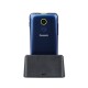 Panasonic KX-TU155EXCN 2.4" με πλήκτρο SOS, Bluetooth, Μεγάλα Γράμματα και Βάση Φόρτισης Μπλέ