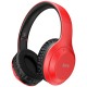 Wireless Ακουστικά Stereo Hoco W30 Fun Μove V5.0 Κόκκινα με Μικρόφωνο, υποδοχή Micro SD, AUX & Πλήκτρα Ελέγχου