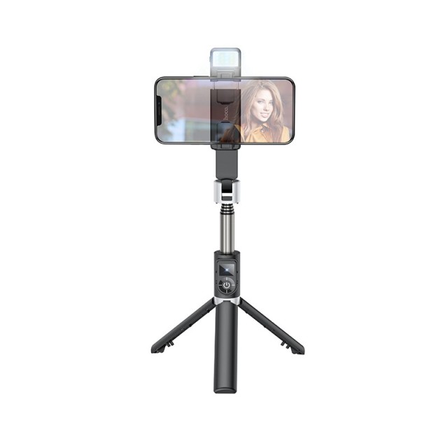 Selfie Stick Hoco K16 για Συσκευές 4.7"-6.5" 55mAh, Μήκος 800mm, Μαύρο