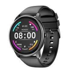 Smartwatch Hoco Y4 IP68 IPS Screen 1.28" 2.5D Glass 220mAh V4.0 Silicon Band  Μαύρο