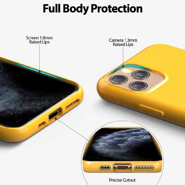 Θήκη Jelly Goospery Hole Series για Apple iPhone 11 Pro Κίτρινο