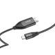 Καλώδιο σύνδεσης Hoco UA16 USB-C σε HDMI 4K 30Hz ULTRA HD Braided Γκρι 2m Καλώδιο σύνδεσης Hoco UA16 USB-C σε HDMI 4K 30Hz ULTRA HD Braided Γκρι 2m