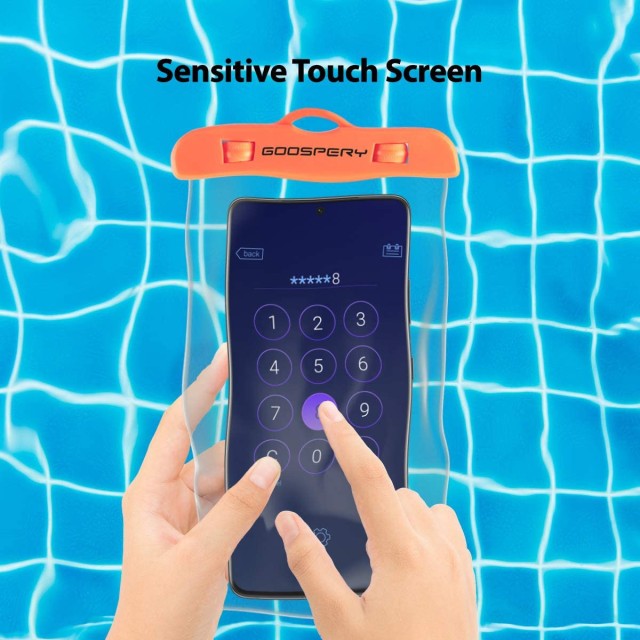 Θήκη Αδιάβροχη Goospery για Κινητά Τηλέφωνα Μαύρο 18.5x10.5cm Θήκη Αδιάβροχη Goospery για Κινητά Τηλέφωνα Μαύρο 18.5x10.5cm