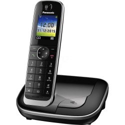 Ασύρματο Ψηφιακό Τηλέφωνο Panasonic KX-TGJ310GRB Μαύρο με Χτυπημένη Συσκευασία Μαύρο