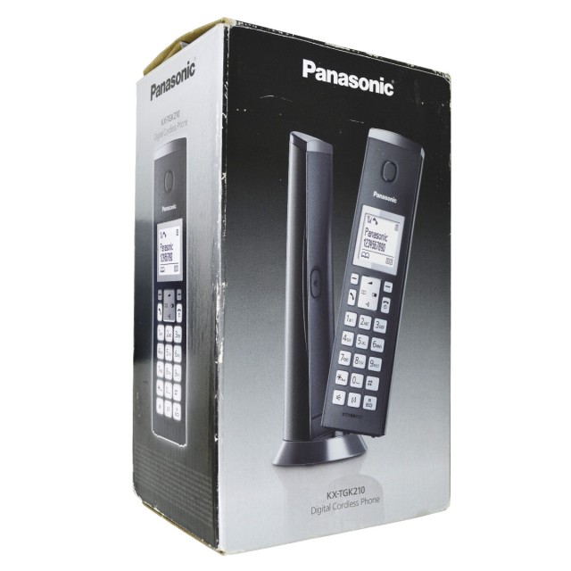 Ασύρματο Ψηφιακό Τηλέφωνο Panasonic KX-TGK210GRB Μαύρο με Χτυπημένη Συσκευασία Ασύρματο Ψηφιακό Τηλέφωνο Panasonic KX-TGK210GRB Μαύρο με Χτυπημένη Συσκευασία