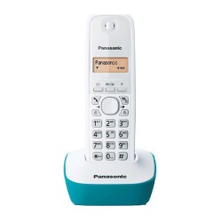 Ασύρματο Ψηφιακό Τηλέφωνο Panasonic KX-TG1611GRC Λευκό-Τυρκουάζ με Χτυπημένη Συσκευασία