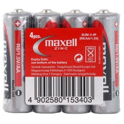 Μπαταρία Maxell R6 / AA Zinc Carbon 1.5 V Τεμ. 4