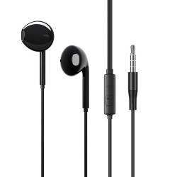 Hands Free Ancus Melody MD66 Semi in-Earbud Stereo 3.5mm Μαύρο με Μικρόφωνο και Πλήκτρο Λειτουργίας 1,2μ