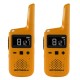 Walkie Talkie Motorola T72 GO ACTIVE IP54, Κίτρινο, Εύρος Κάλυψης 8Km, iVOX/VOX με Yποδοχή Hands-Free 2.5mm , 24h Battery Life