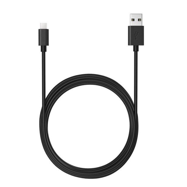 Καλώδιο Σύνδεσης και Φόρτισης Ancus Flow E44 USB σε USB-C 2.0A 480Mbps Data Transfer Μαύρο 1μ.