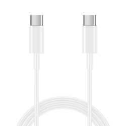 Καλώδιο Σύνδεσης και Φόρτισης Ancus Flow E44 USB-C σε USB-C 2.0A 480Mbps Data Transfer Λευκό 1μ.