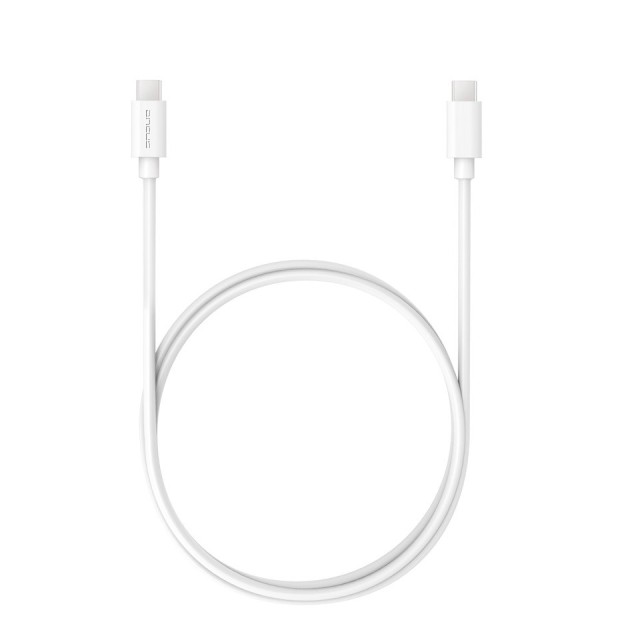 Καλώδιο Σύνδεσης και Φόρτισης Ancus Flow E44 USB-C σε USB-C 2.0A 480Mbps Data Transfer Λευκό 1μ.