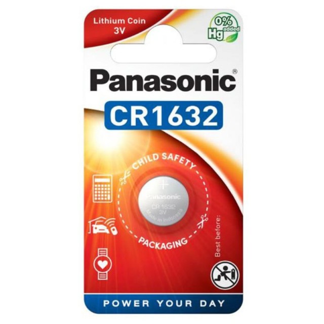 Buttoncell Lithium Panasonic CR1632 Τεμ. 1