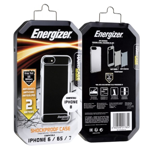 Θήκη Shockproof Hardcase Energizer με Drop Test 2 Μέτρων για  iPhone 6 / 7 / 8 / SE (2020)  Διάφανη