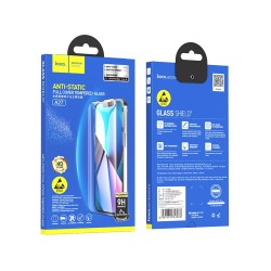 Tempered Glass Hoco A27 Anti-Static Dustproof 0.33mm 2.5D για Apple iPhone 12 Pro Max Μαύρο