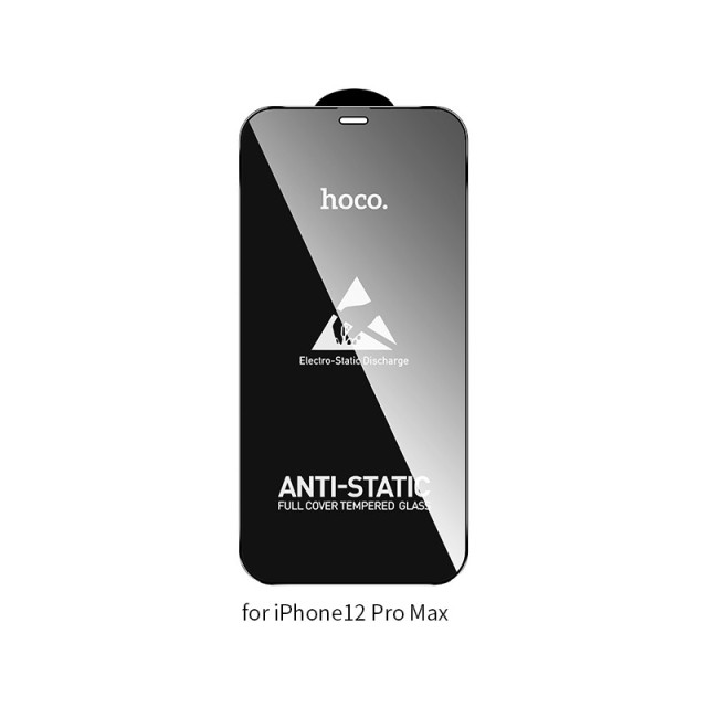 Tempered Glass Hoco A27 Anti-Static Dustproof 0.33mm 2.5D για Apple iPhone 12 Pro Max Μαύρο