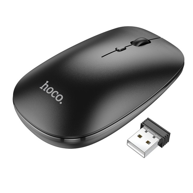 Bluetooth Ποντίκι Hoco GM15 Business Wireless Mouse με 3 Πλήκτρα Μαύρο DPI 800-1200-1600