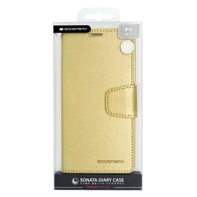 Θήκη Book Goospery Sonata Diary Case για Apple iPhone 13/ iPhone 14 Χρυσό