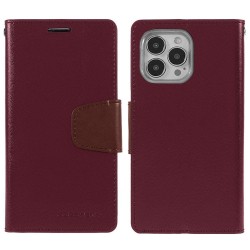 Θήκη Book Goospery Sonata Diary Case για Apple iPhone 13 Pro Μπορντώ