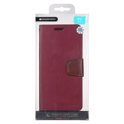 Θήκη Book Goospery Sonata Diary Case για Apple iPhone 12/12 Pro Μπορντώ