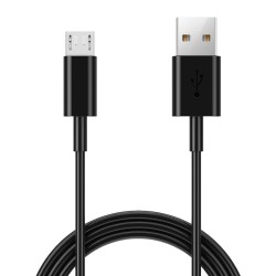 Καλώδιο Σύνδεσης και Φόρτισης Ancus Flow E44 USB σε Micro-USB 2.0A 480Mbps Data Transfer Μαύρο 1μ.