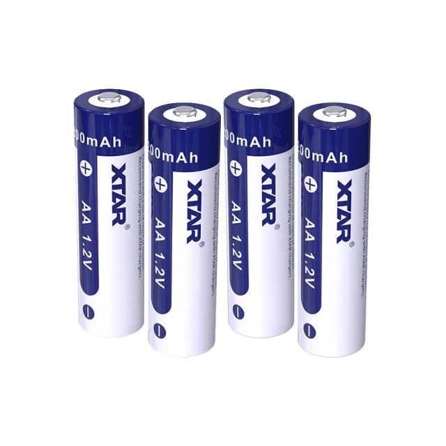 Μπαταρία Επαναφορτιζόμενη Xtar 2200mAh Ni-MH 1.2V Τεμ. 4 με Κουτί Αποθήκευσης AA