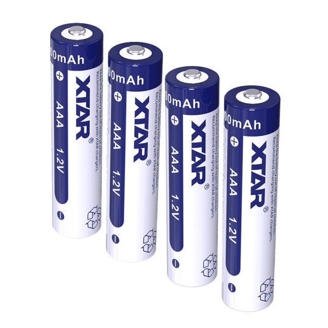 Μπαταρία Επαναφορτιζόμενη Xtar 900mAh Ni-MH 1.2V Τεμ. 4 με Κουτί Αποθήκευσης AAA