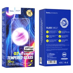 Tempered Glass Hoco G7  Full Screen HD για Apple iPhone 12 Mini Μαύρο Σετ 10 τμχ.