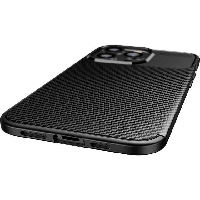 Θήκη Ancus AutoFocus Carbon Fiber για Apple iPhone 13 Pro Μαύρη