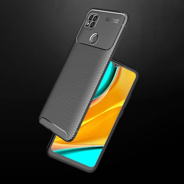 Θήκη Ancus AutoFocus Carbon Fiber για Xiaomi Redmi 9C Μαύρη