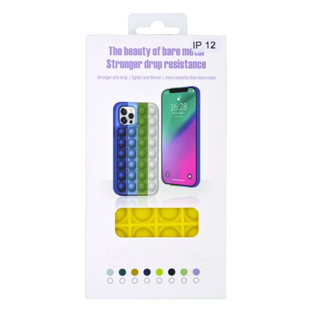 Θήκη Ancus TPU Pop It για Apple iPhone 12 / 12 Pro Κίτρινο