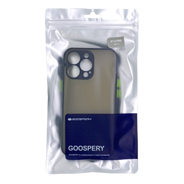 Θήκη Goospery Camera Protect Peach Garden Bumper για Apple iPhone 13 Pro Μπλέ