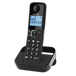 Ασύρματο Ψηφιακό Τηλέφωνο Alcatel F860 DUO  με Ανοιχτή Ακρόαση και Δυνατότητα Αποκλεισμού Κλήσεων  Μαύρο
