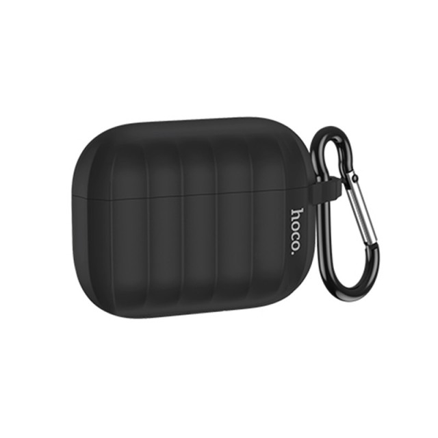 Θήκη Hoco WB22 Glory Series Silicone Protective Case Μαύρο για AirPods 2021 (3ης γενιάς) με Γάντζο