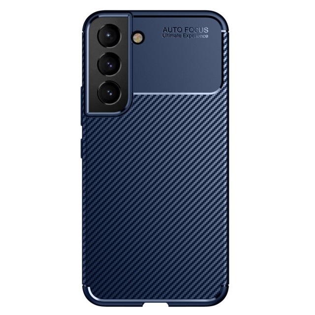 Θήκη Ancus AutoFocus Carbon Fiber για Samsung SM-S901 Galaxy S22 5G Μπλέ