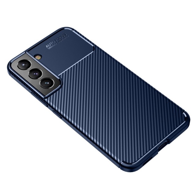 Θήκη Ancus AutoFocus Carbon Fiber για Samsung SM-S901 Galaxy S22 5G Μπλέ