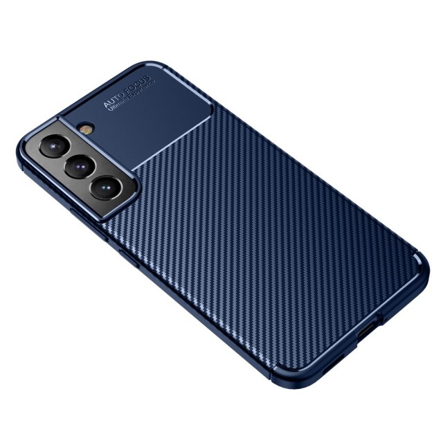 Θήκη Ancus AutoFocus Carbon Fiber για Samsung SM-S906 Galaxy S22+ 5G Μπλέ