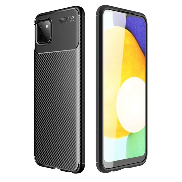 Θήκη Ancus AutoFocus Carbon Fiber για Samsung SM-A226 Galaxy A22 5G Μαύρη