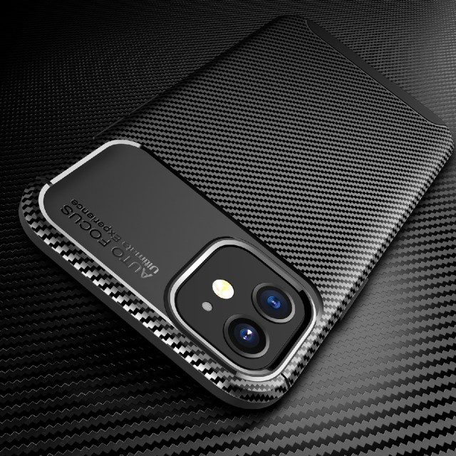 Θήκη Ancus AutoFocus Carbon Fiber για Apple iPhone 12 Mini Μαύρη