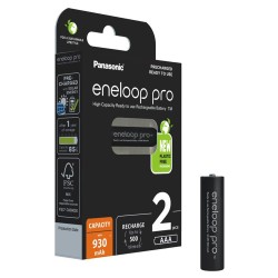 Μπαταρία Επαναφορτιζόμενη Panasonic eneloop pro BK-4HCDE/2BE 930 mAh size AAA Ni-MH 1.2V Τεμ. 2 New Package