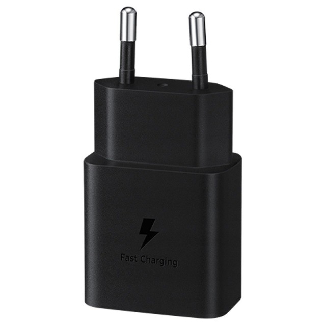Φορτιστής Ταξιδίου Samsung Fast Charging EP-T1510XBEGEU 15W με Καλώδιο USB-C σε USB-C  Μαύρο
