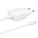 Φορτιστής Ταξιδίου Samsung Fast Charging EP-T1510XWEGEU 15W με Καλώδιο USB-C σε USB-C Λευκό Φορτιστής Ταξιδίου Samsung Fast Charging EP-T1510XWEGEU 15W με Καλώδιο USB-C σε USB-C Λευκό