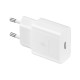 Φορτιστής Ταξιδίου Samsung Fast Charging EP-T1510XWEGEU 15W με Καλώδιο USB-C σε USB-C Λευκό Φορτιστής Ταξιδίου Samsung Fast Charging EP-T1510XWEGEU 15W με Καλώδιο USB-C σε USB-C Λευκό