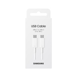 Καλώδιο σύνδεσης Samsung EP-DX510JWEGEU USB-C σε USB-C Λευκό Original 5A 1.8m